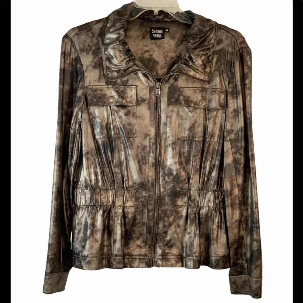 Sharon Young Women’s Bronze Jacket Size Medium - Picture 1 of 8
